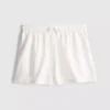 Shorts i bomuldsblanding med elastisk talje