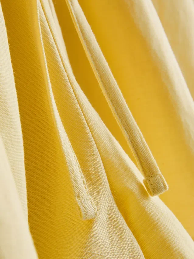 Shorts i bomuldsblanding med elastisk talje