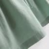 Shorts i bomuldsblanding med elastisk talje
