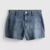 Shorts i bomuldsdenim med lommer foran