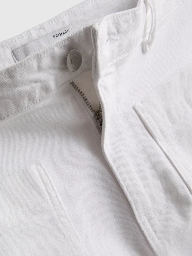 Shorts i bomuldsdenim med lommer foran