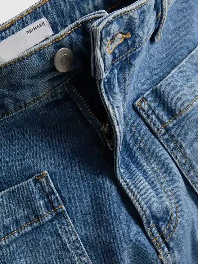 Shorts i bomuldsdenim med lommer foran