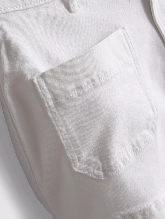 Shorts i bomuldsdenim med lommer foran