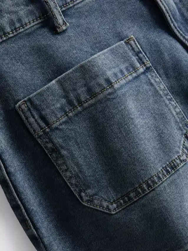 Shorts i bomuldsdenim med lommer foran