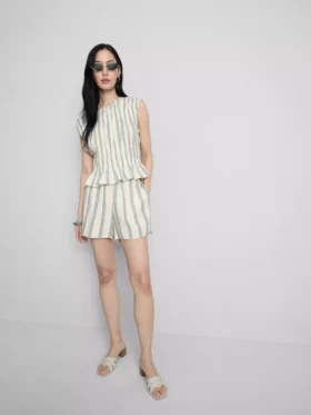 Shorts i bomuldsmuslin