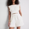 Shorts i bomuldsmuslin