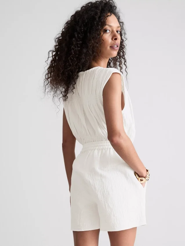 Shorts i bomuldsmuslin