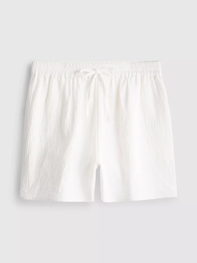 Shorts i bomuldsmuslin