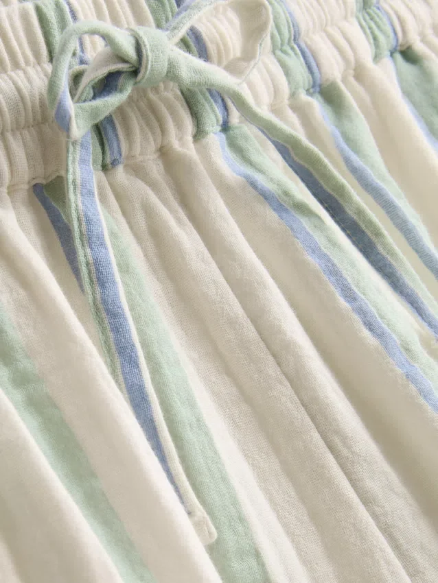Shorts i bomuldsmuslin