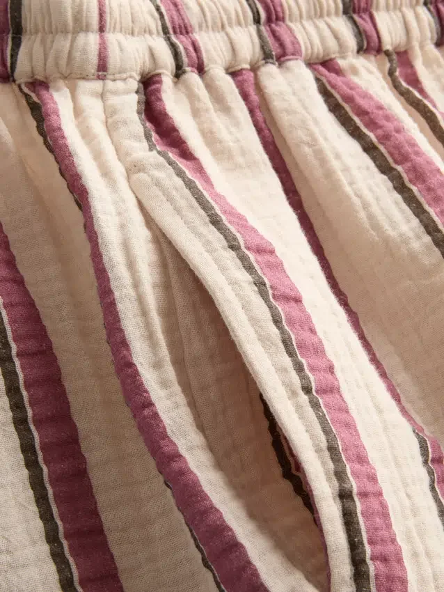 Shorts i bomuldsmuslin