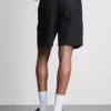 Shorts i linneblanding med snøre
