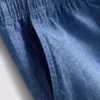 Shorts i linneblanding med snøre