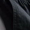 Shorts i linneblanding med snøre
