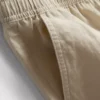 Shorts i linneblanding med snøre