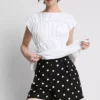 Shorts med høj talje og print