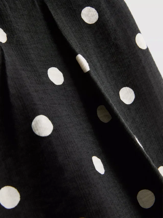 Shorts med høj talje og print