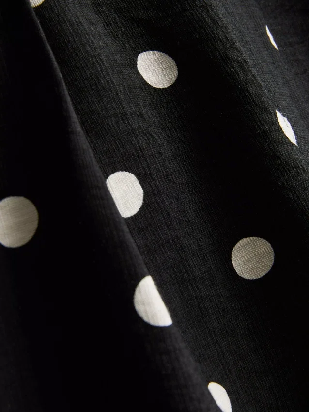 Shorts med høj talje og print