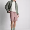 Shorts med struktur og snøre
