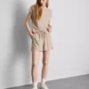 Shorts med struktur og snøre