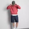 Shorts med struktur og snøre