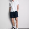 Shorts med struktur og snøre
