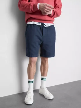 Shorts med struktur og snøre