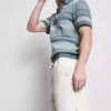 Shorts med struktur og snøre