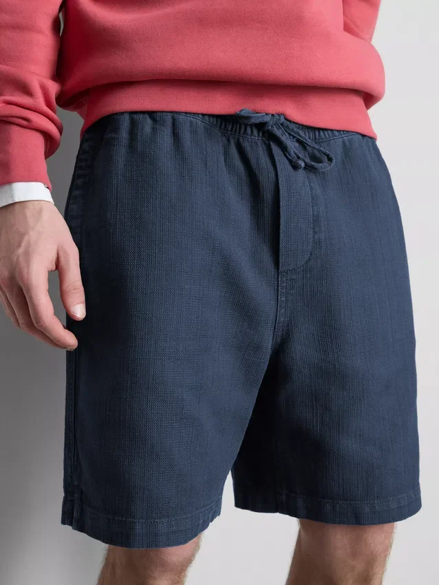Shorts med struktur og snøre