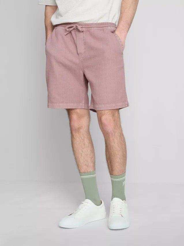 Shorts med struktur og snøre