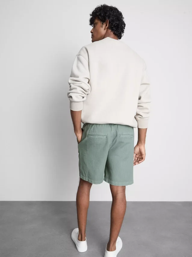 Shorts med struktur og snøre