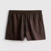 Shorts med struktur og snøre