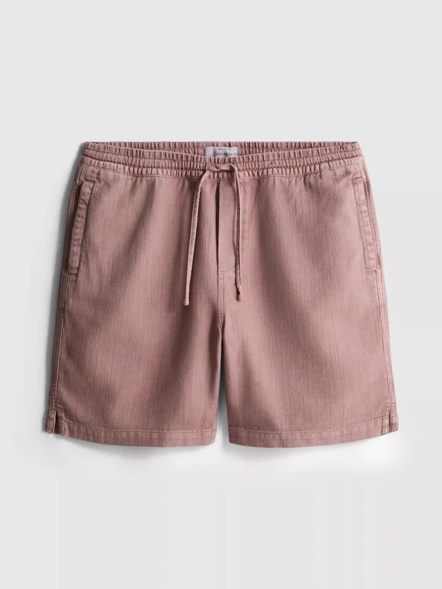 Shorts med struktur og snøre