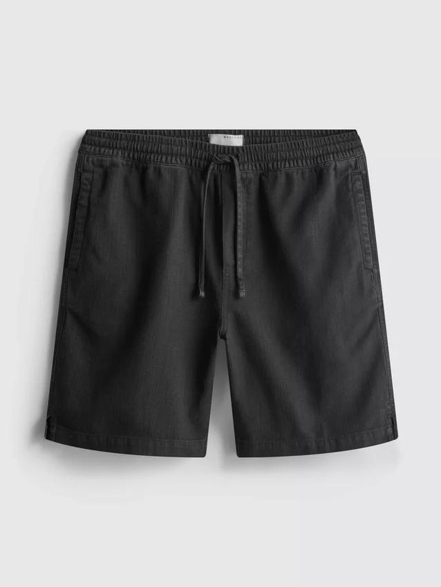 Shorts med struktur og snøre