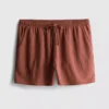 Shorts med struktur og snøre