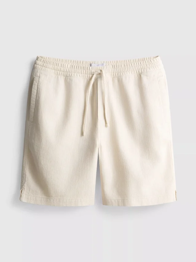 Shorts med struktur og snøre
