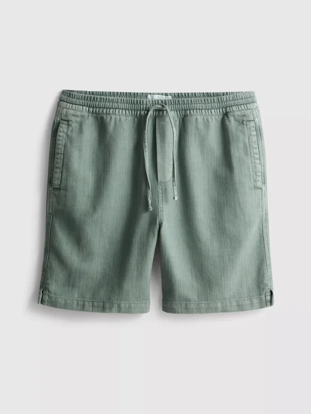 Shorts med struktur og snøre