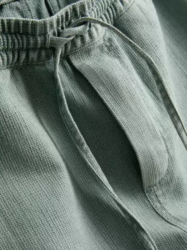 Shorts med struktur og snøre