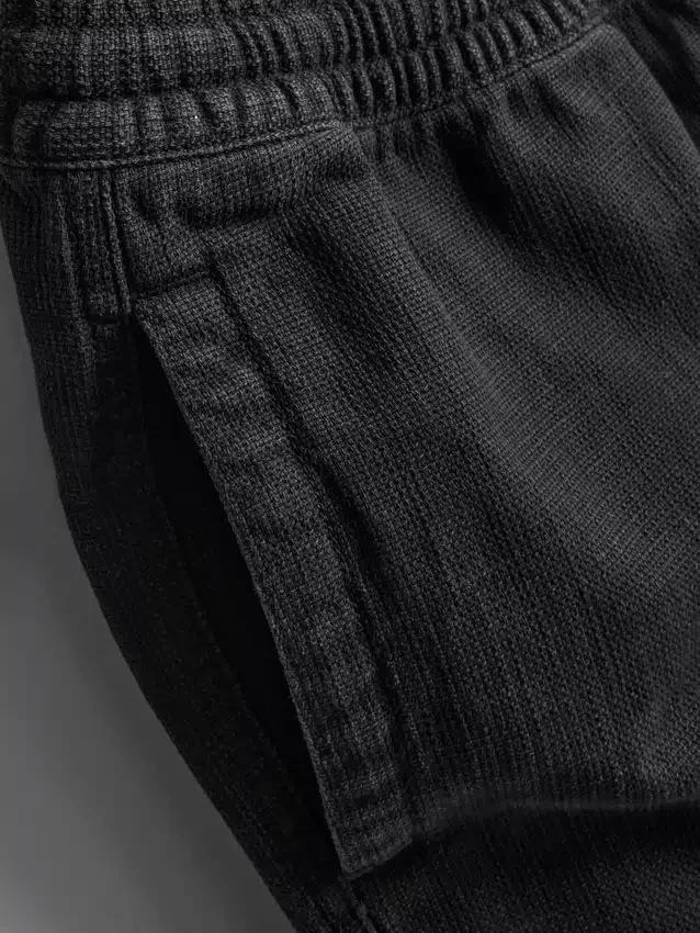 Shorts med struktur og snøre