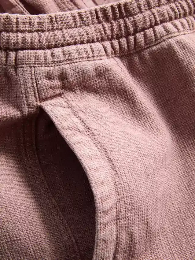Shorts med struktur og snøre