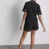 Shorty-pyjamasser i boyfriend-stil