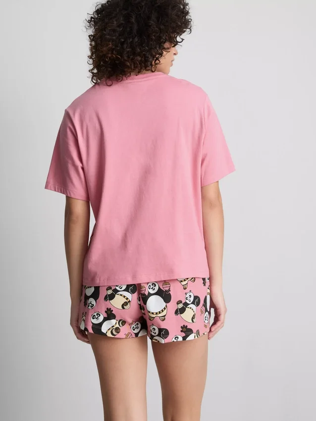 Shorty-pyjamasser med Kung Fu Panda-figur