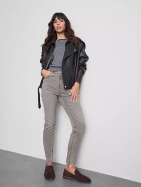 Skinny jeans i bomuldsrig denim