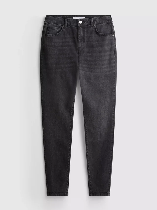 Skinny jeans i bomuldsrig denim