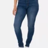 Skinny jeans med høj talje