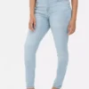 Skinny jeans med høj talje
