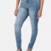 Skinny jeans med høj talje