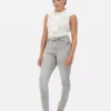 Skinny jeans med høj talje