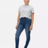 Skinny jeans med høj talje