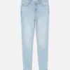Skinny jeans med høj talje