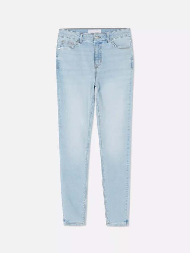 Skinny jeans med høj talje